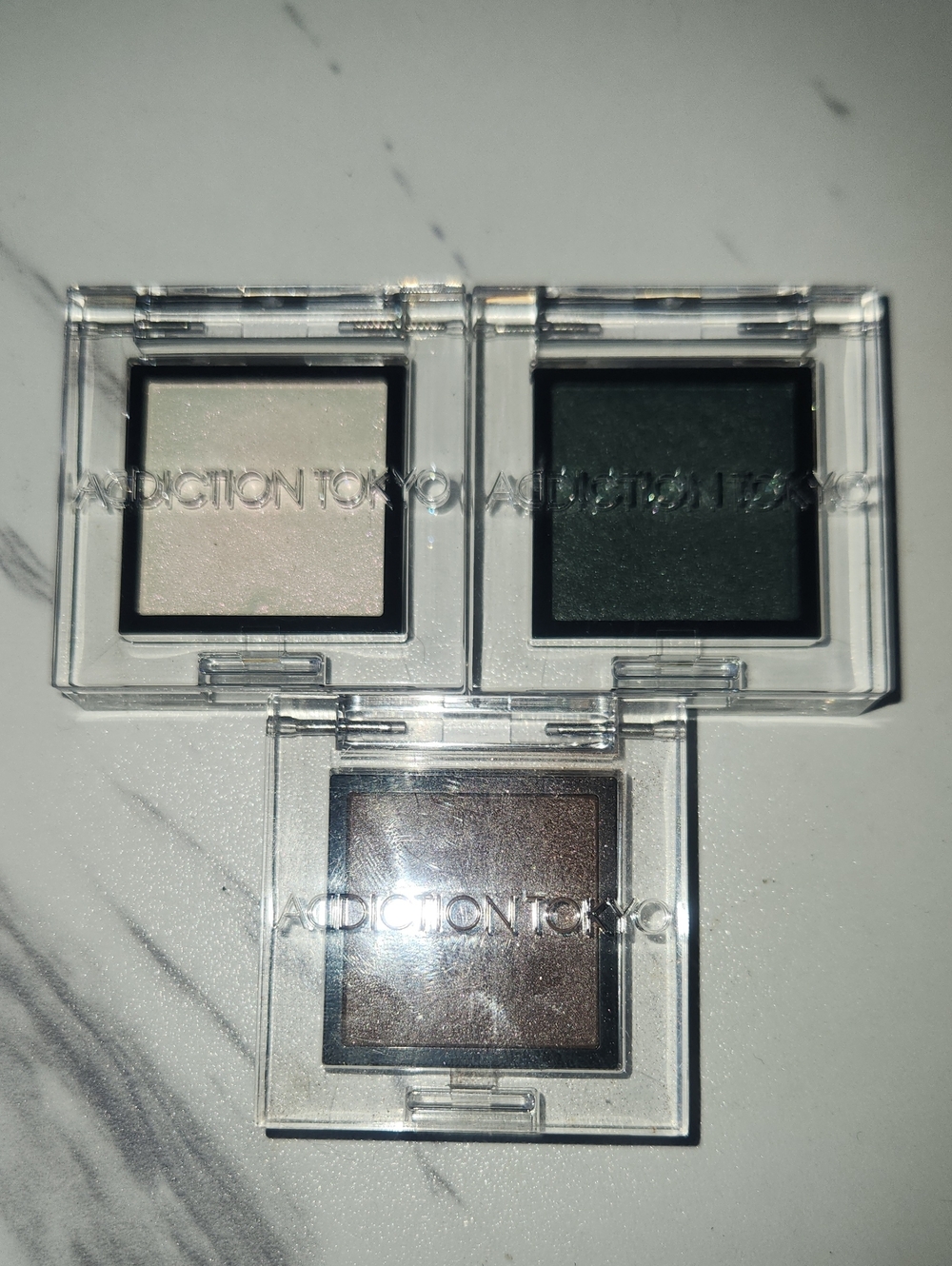 Addiction Tokyo Eyeshadow Trio — Private Note, Jade Green And Drop Out